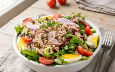 Einfache Rezepte und Spielideen für Kinder Low Carb Thunfisch-Salat