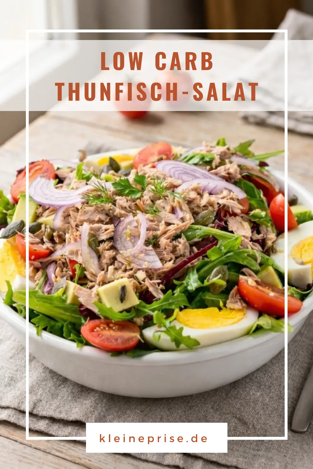 Pinterest: Low Carb Thunfisch-Salat – Rezept Pinterest: Low Carb Thunfisch-Salat