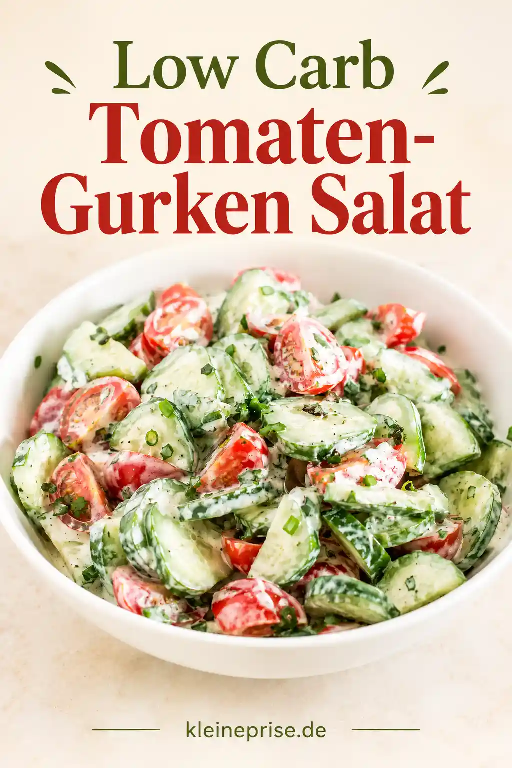 Low Carb Tomaten Gurken Salat Pinterest Bild Pinterest Grafik für Low Carb Tomaten Gurken Salat mit cremigem Joghurtdressing