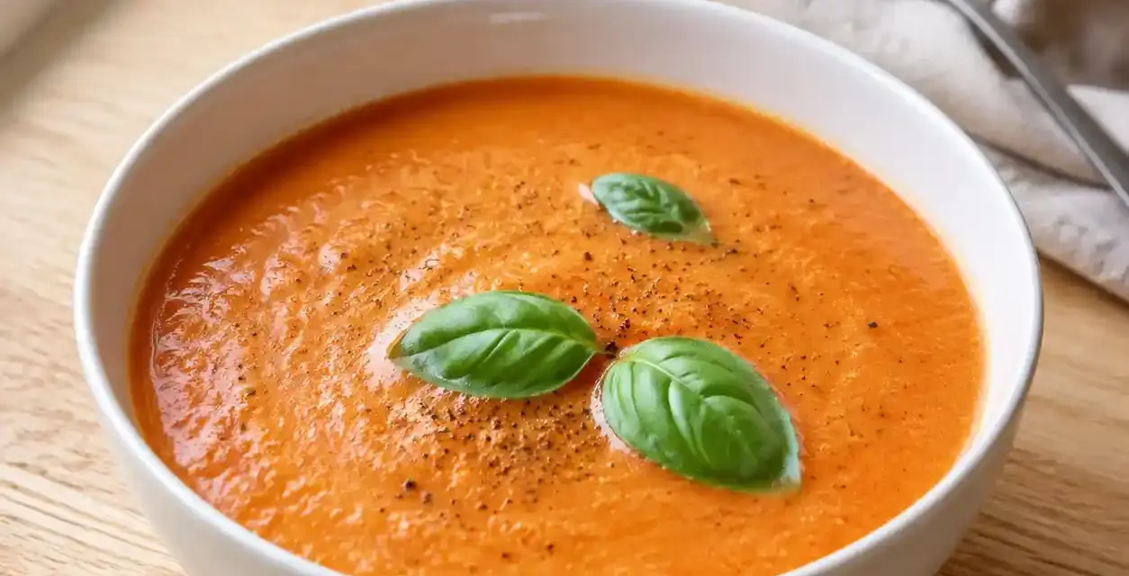 Low Carb Tomatensuppe mit Frischkäse einfach und cremig