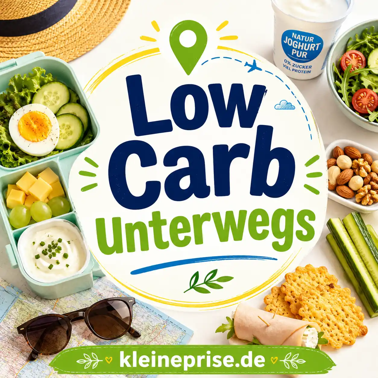 Low Carb unterwegs: einfache Ideen für Reise, Ausflug und lange Tage Low Carb unterwegs: einfache Ideen für Reise, Ausflug und lange Tage | Kleine Prise