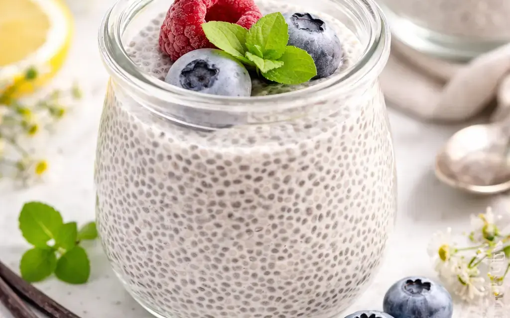 Low Carb Vanille Chia Pudding