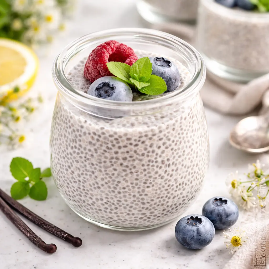 Low Carb Vanille Chia Pudding Low Carb Vanille Chia Pudding | Kleine Prise