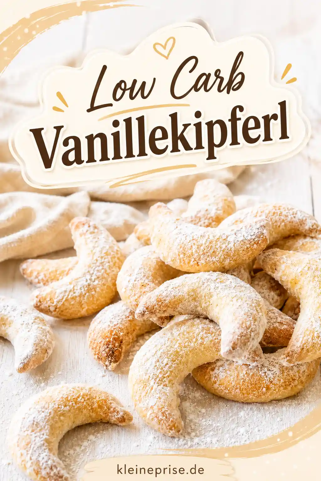 Low Carb Vanillekipferl Pinterest Rezeptgrafik Pinterest Grafik für Low Carb Vanillekipferl ohne Zucker