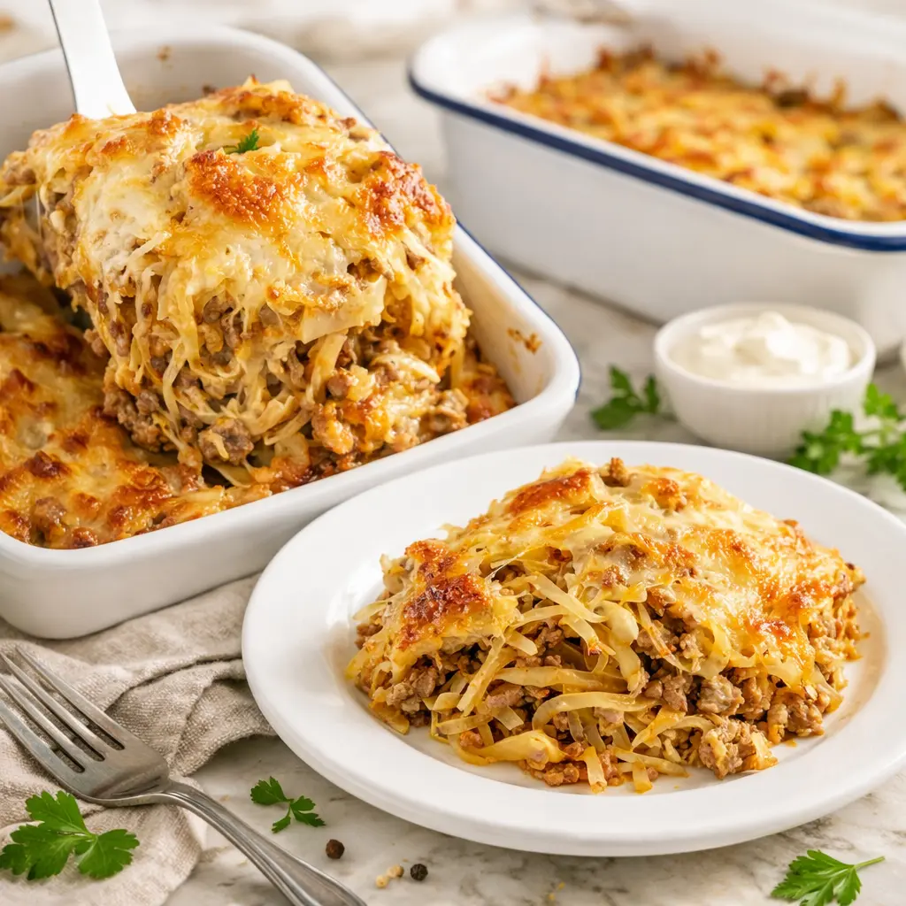 Low Carb Weißkohl-Hackfleisch-Auflauf Low Carb Weißkohl-Hackfleisch-Auflauf | Kleine Prise