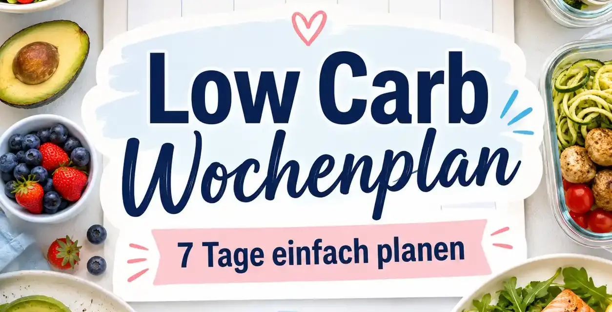 Low Carb Wochenplan: 7 Tage einfach planen