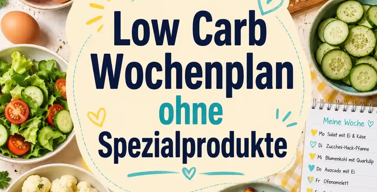 Low Carb Wochenplan ohne Spezialprodukte: 7 Tage einfach essen