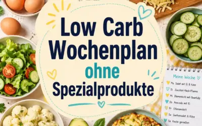 Low Carb mit wenig Zeit: schnelle Ideen für stressige Tage Low Carb Wochenplan ohne Spezialprodukte: 7 Tage einfach essen