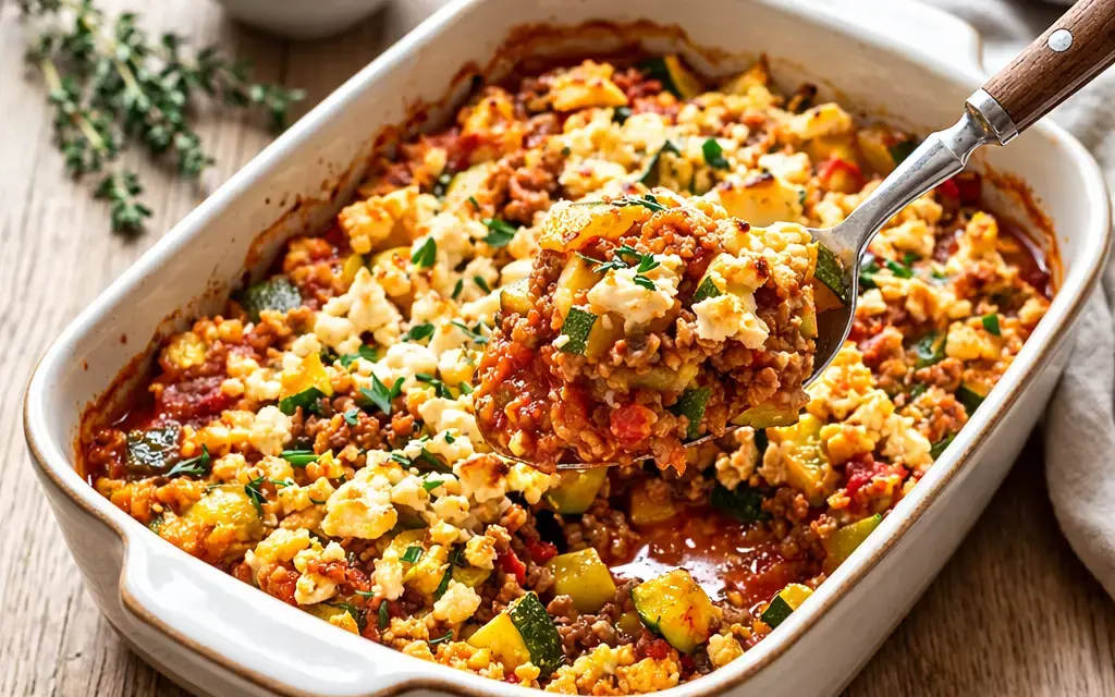 Low Carb Zucchini-Hackfleisch-Auflauf