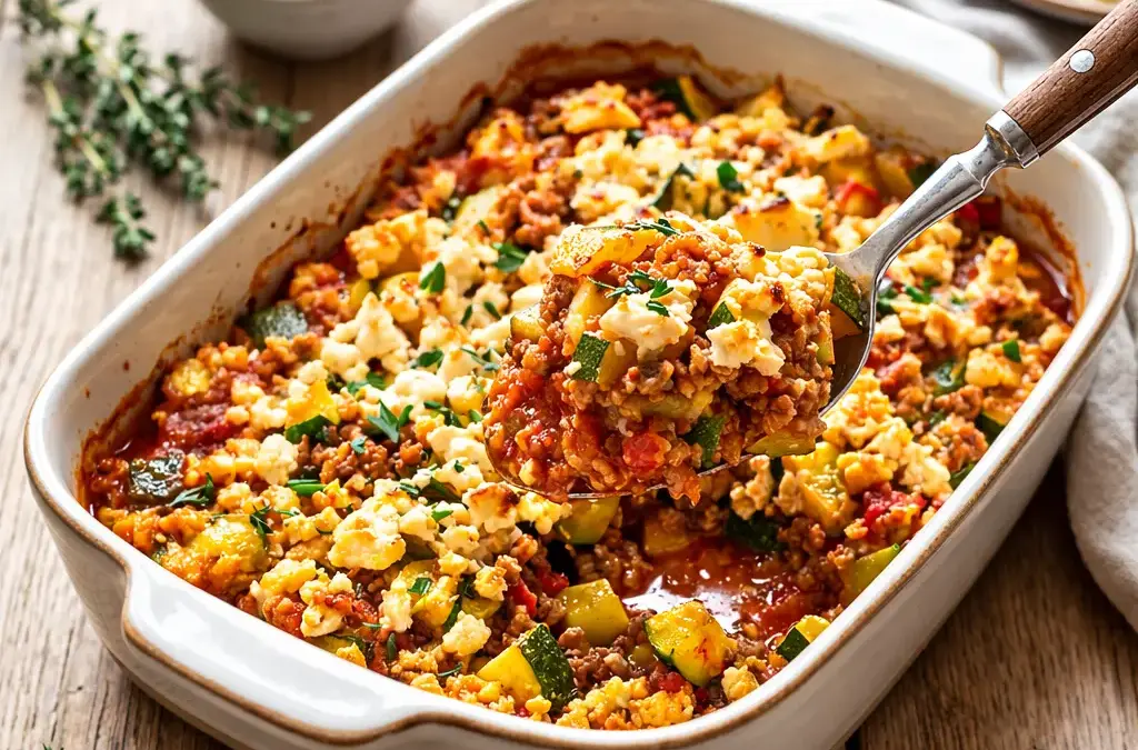 Low Carb Muffins ohne Mehl Low Carb Zucchini-Hackfleisch-Auflauf