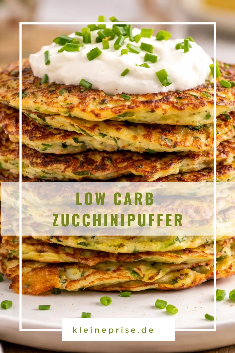 Pinterest: Low Carb Zucchinipuffer – Rezept Pinterest: Low Carb Zucchinipuffer