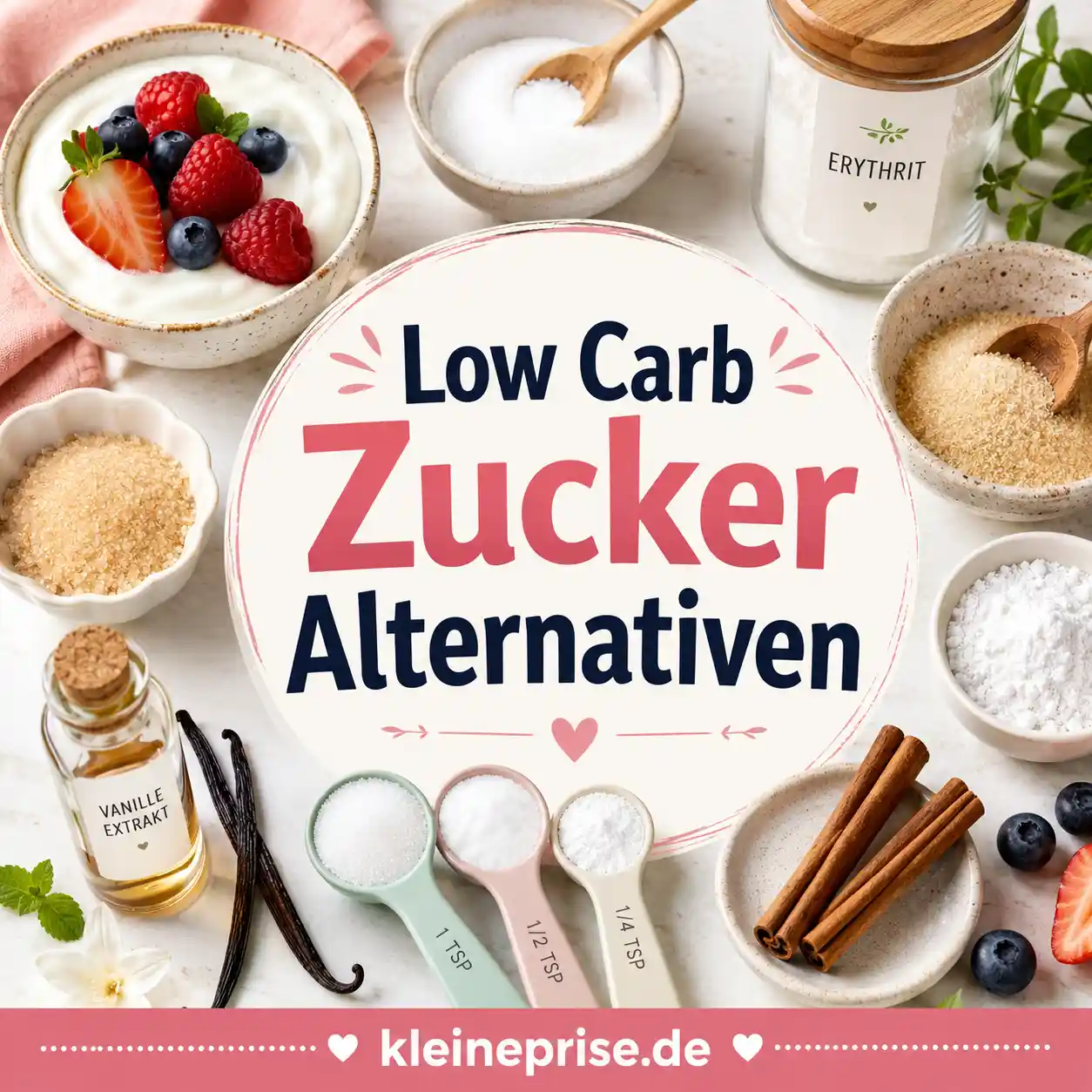 Low Carb Zucker Alternativen: Was passt wofür? Low Carb Zucker Alternativen: Was passt wofür? | Kleine Prise