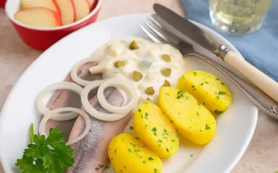 Matjes mit Hausfrauensoße