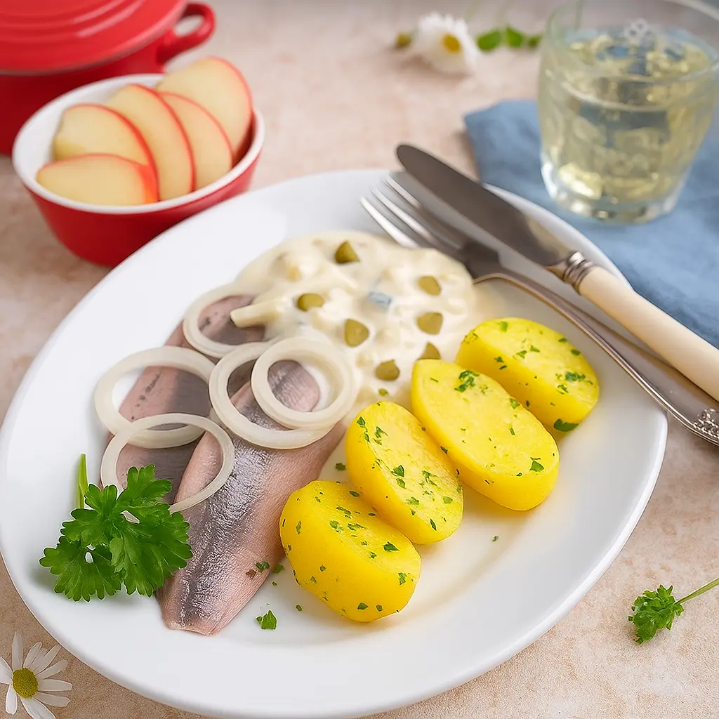 Matjes mit Hausfrauensoße