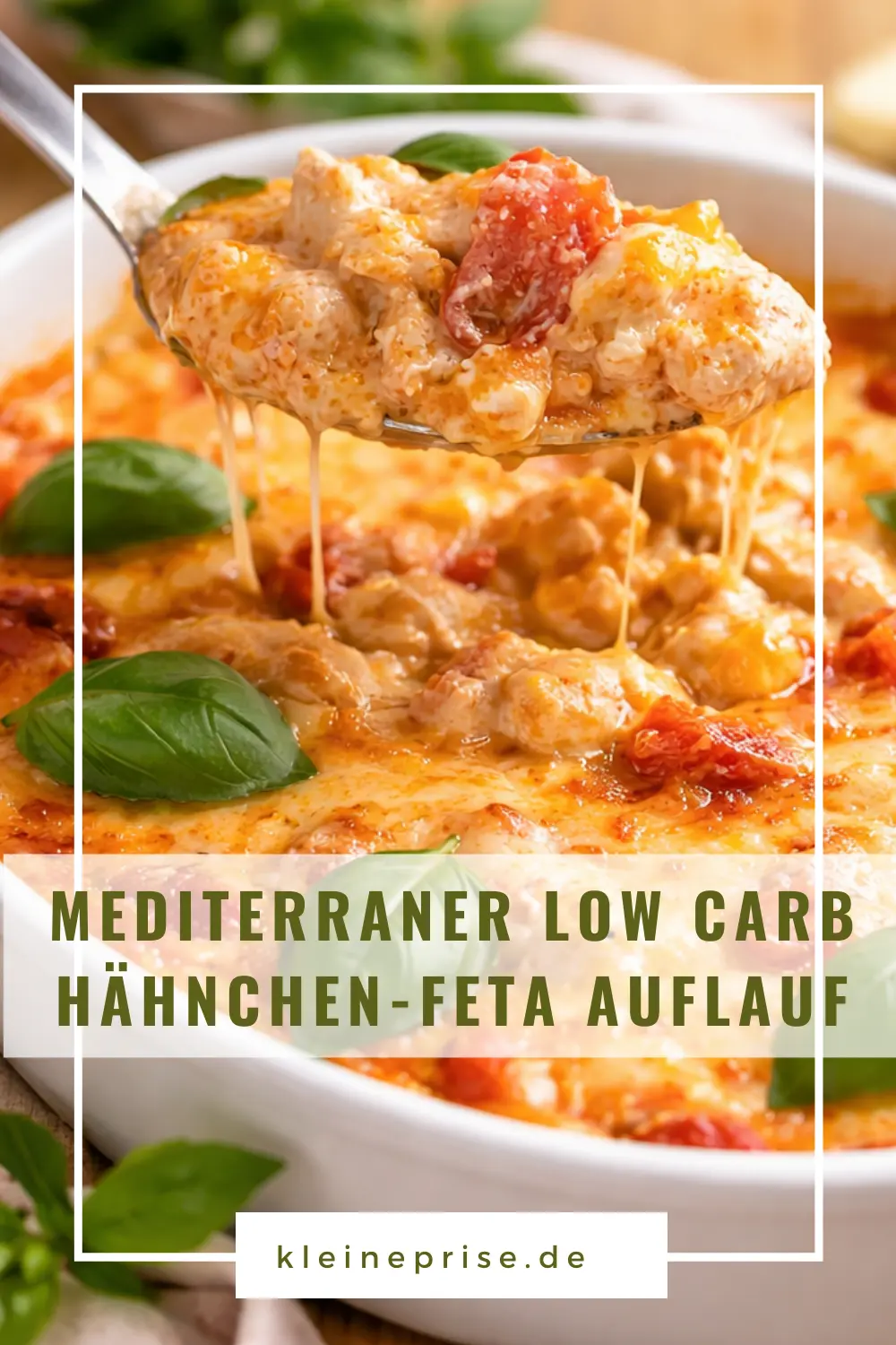 Pinterest: Mediterraner Low Carb Hähnchen-Feta Auflauf – Rezept Pinterest: Mediterraner Low Carb Hähnchen-Feta Auflauf