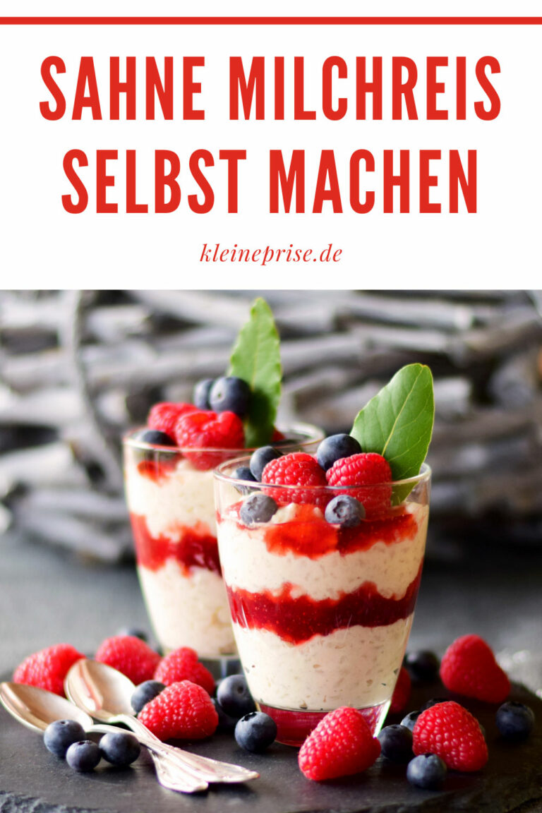 Sahne Milchreis selbst machen Rezept TOP - Kleine Prise