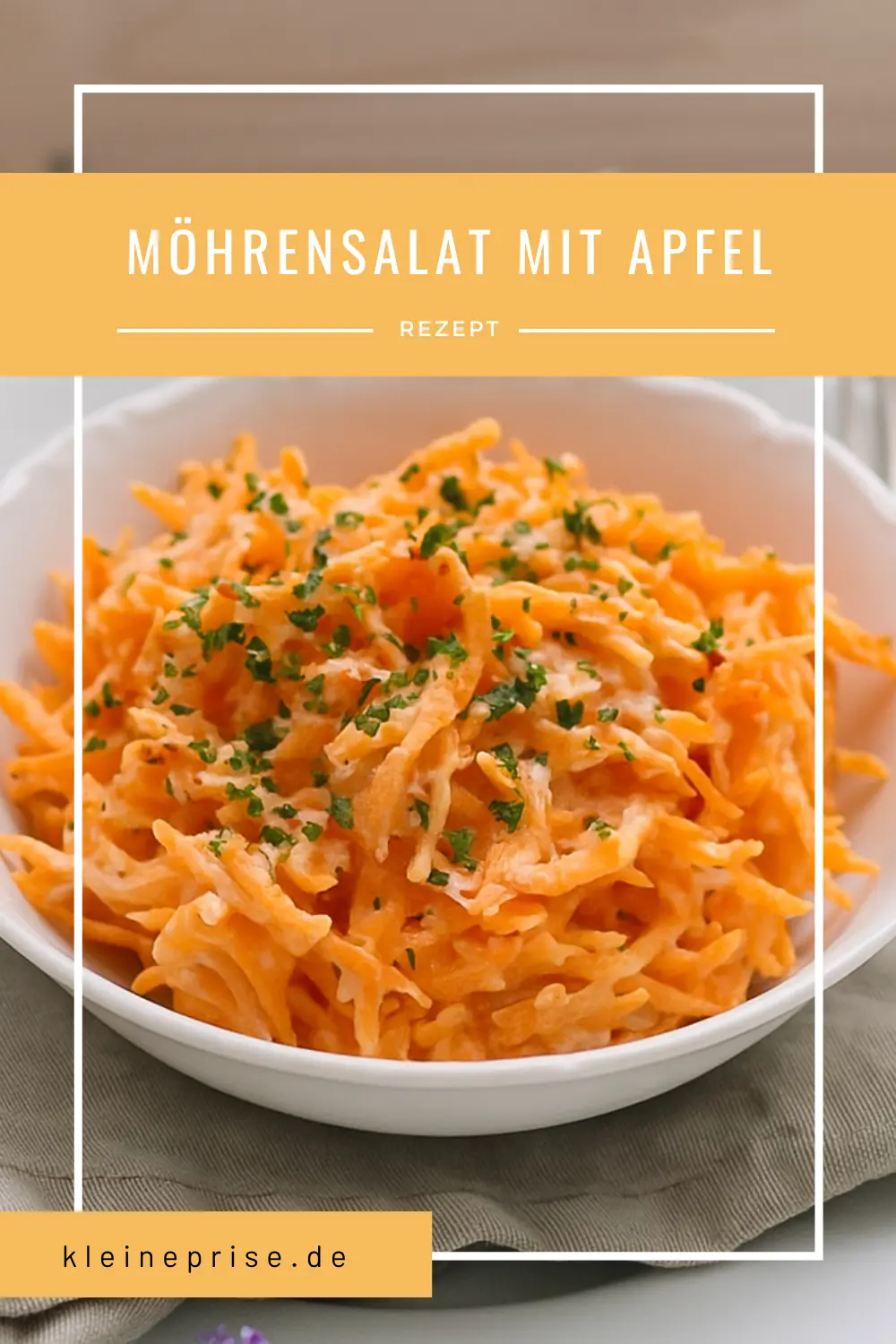 Pinterest: Möhrensalat mit Apfel – Rezept Pinterest: Möhrensalat mit Apfel