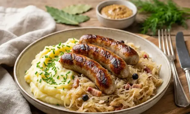 Nürnberger Würstchen mit Sauerkraut Rezept – einfach & gut