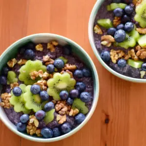 Overnight Oats mit Heidelbeeren in 3 Schritten Overnight Oats mit Heidelbeeren