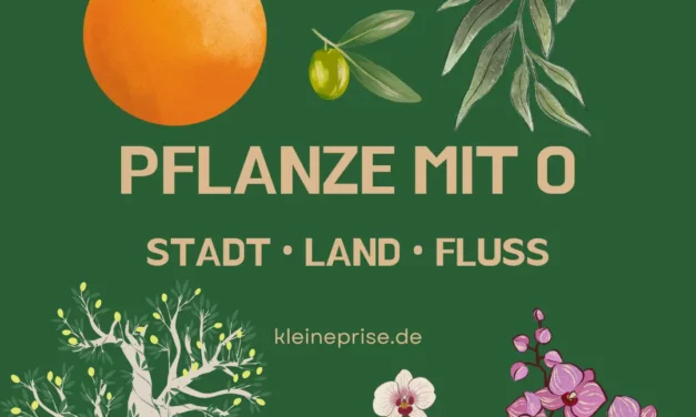 Pflanze mit O – Stadt Land Fluss