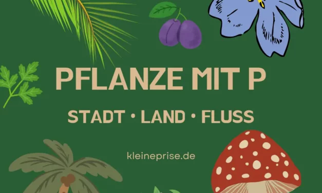 Pflanze mit P – Stadt Land Fluss