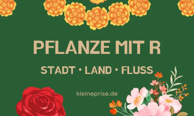 Pflanze mit R – Stadt Land Fluss