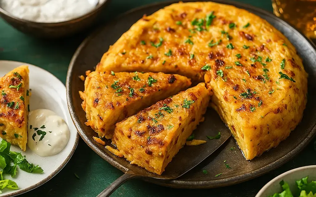 Pillekuchen mit Speck