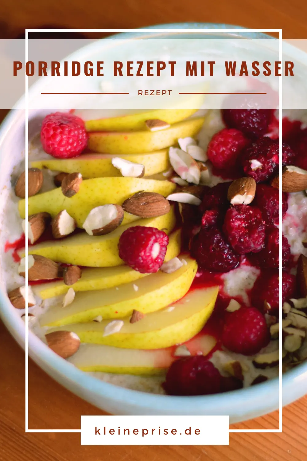 Pinterest: Porridge Rezept mit Wasser