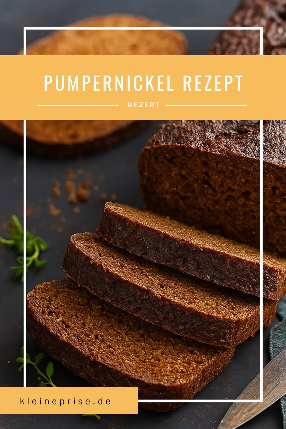 Pumpernickel Rezept westf lische Art Zuhause Selber Backen