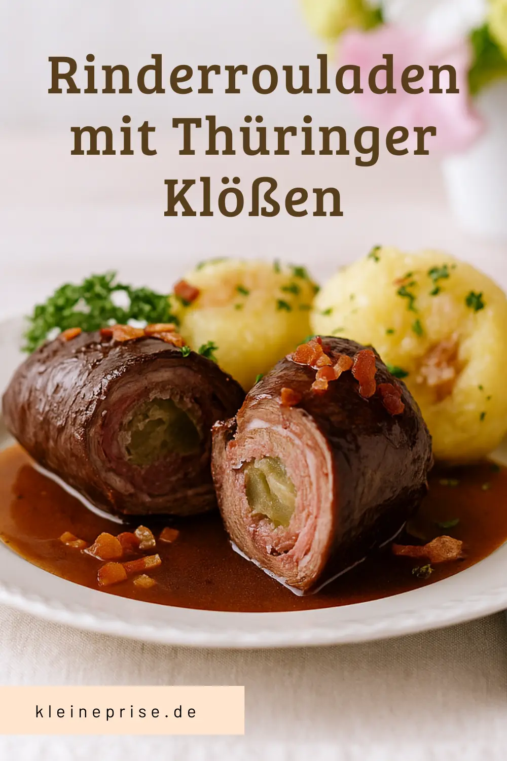 Pinterest: Rinderrouladen mit Thüringer Klößen – Rezept Pinterest: Rinderrouladen mit Thüringer Klößen
