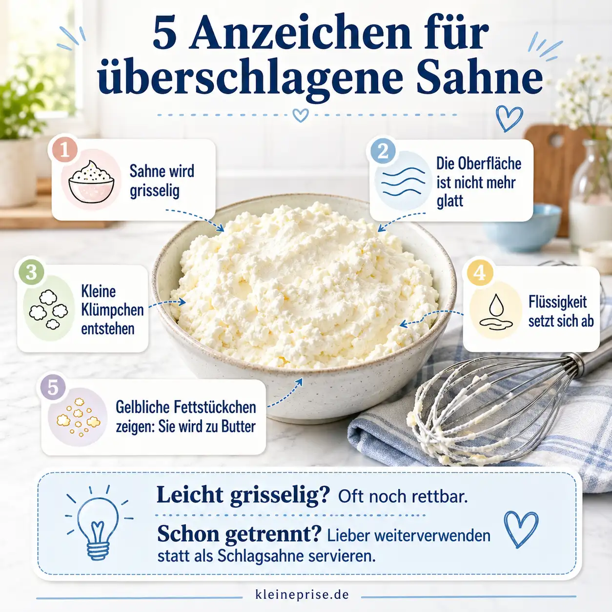 Checkliste Checkliste: 5 Anzeichen für überschlagene Sahne