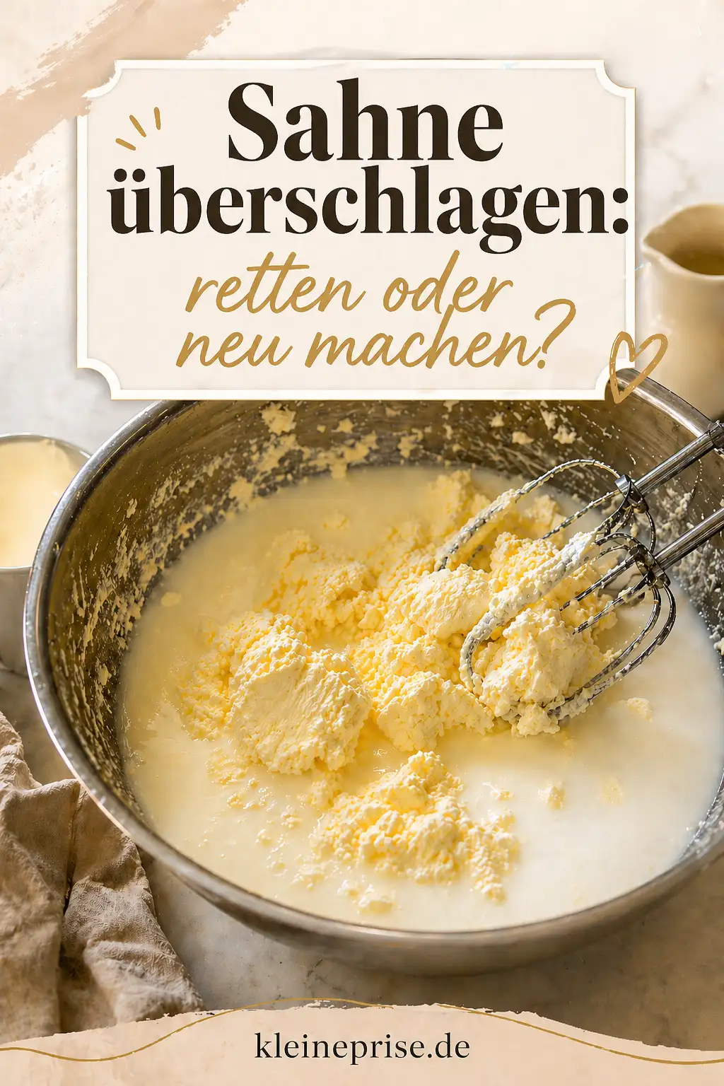 Pinterest: Sahne überschlagen Pinterest: Sahne überschlagen: retten oder neu machen?