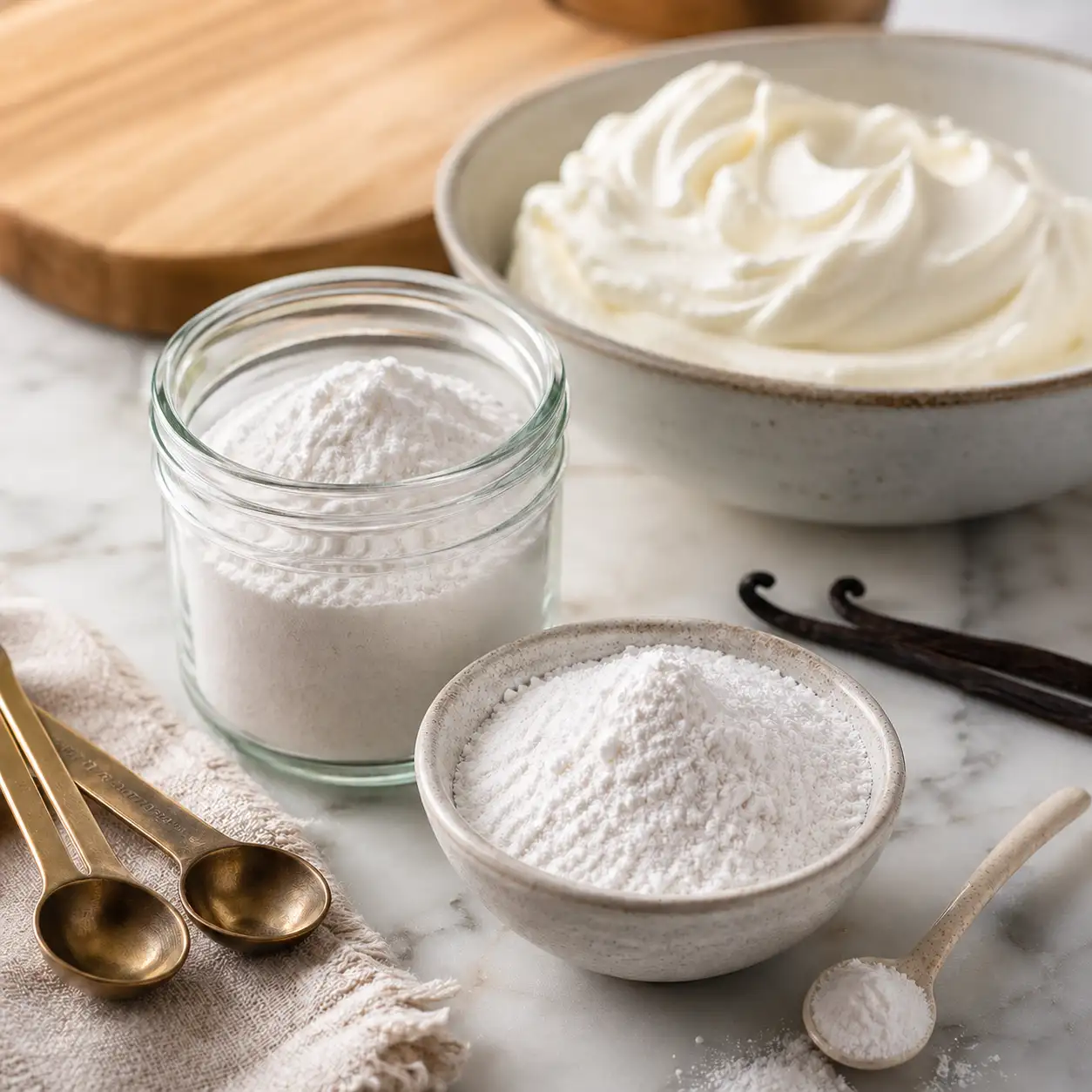 Zutaten Welche Zutaten funktionieren als Sahnesteif Ersatz ohne Zucker?