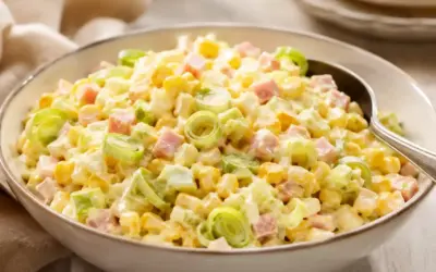 Einfache Rezepte und Spielideen für Kinder Schichtsalat mit Porree