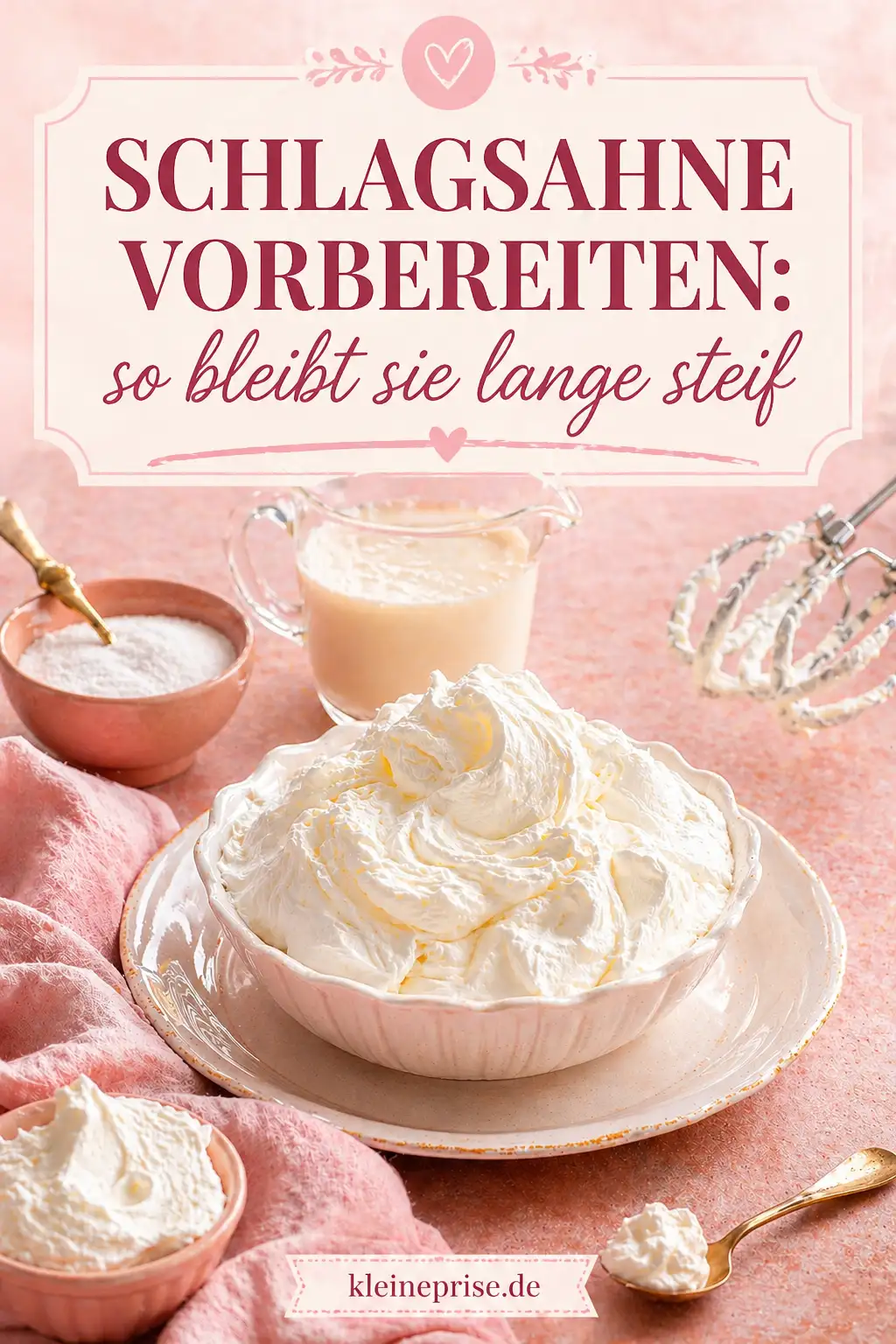 Pinterest: Schlagsahne vorbereiten Pinterest: Schlagsahne vorbereiten: so bleibt sie lange steif