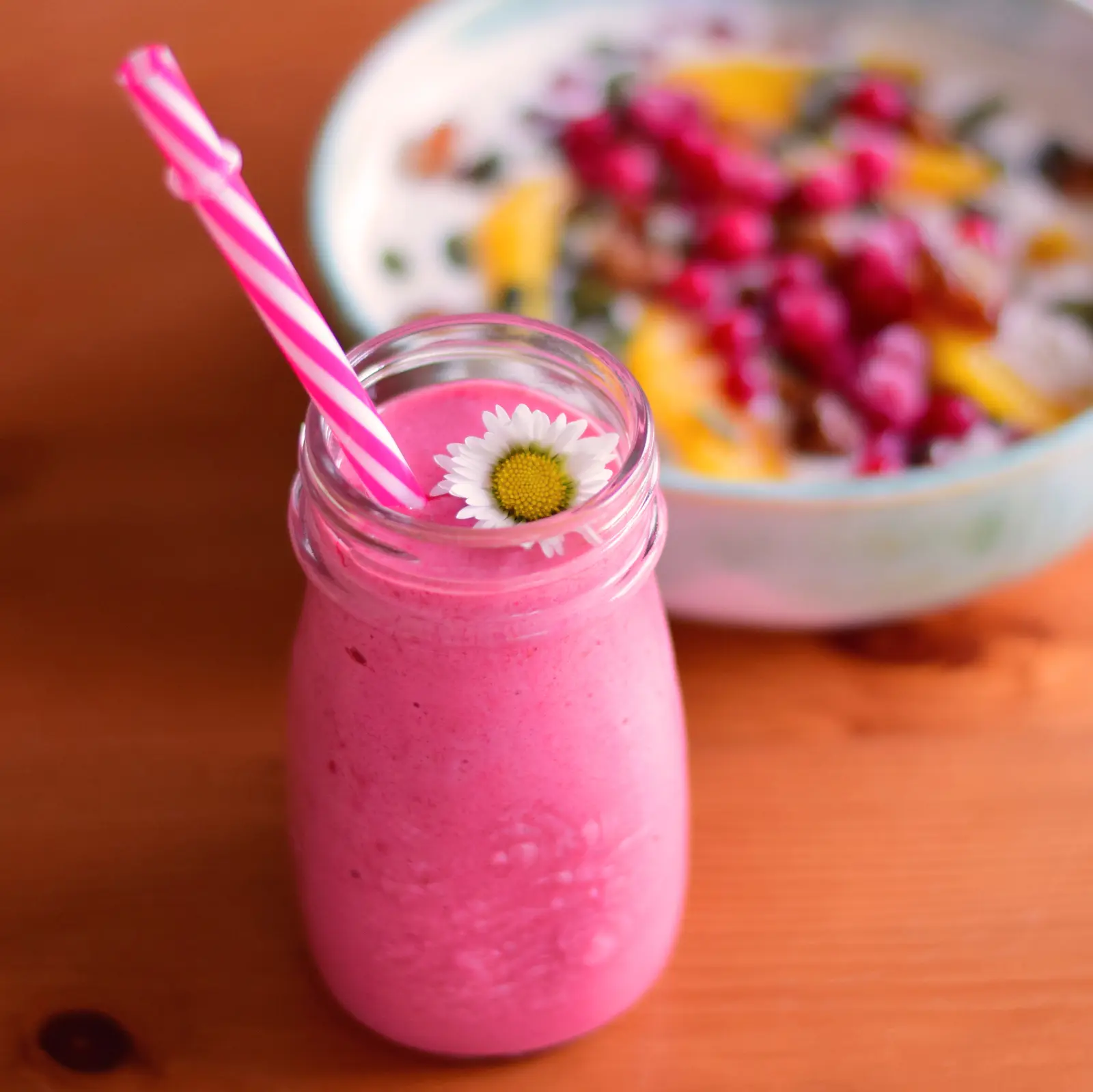 Smoothie mit Banane und Himbeeren – Rezept Smoothie mit Banane und Himbeeren