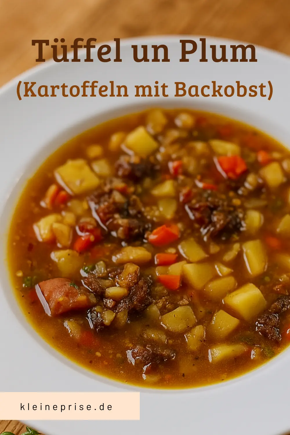 Pinterest: Tüffel un Plum - Kartoffeln mit Backobst
