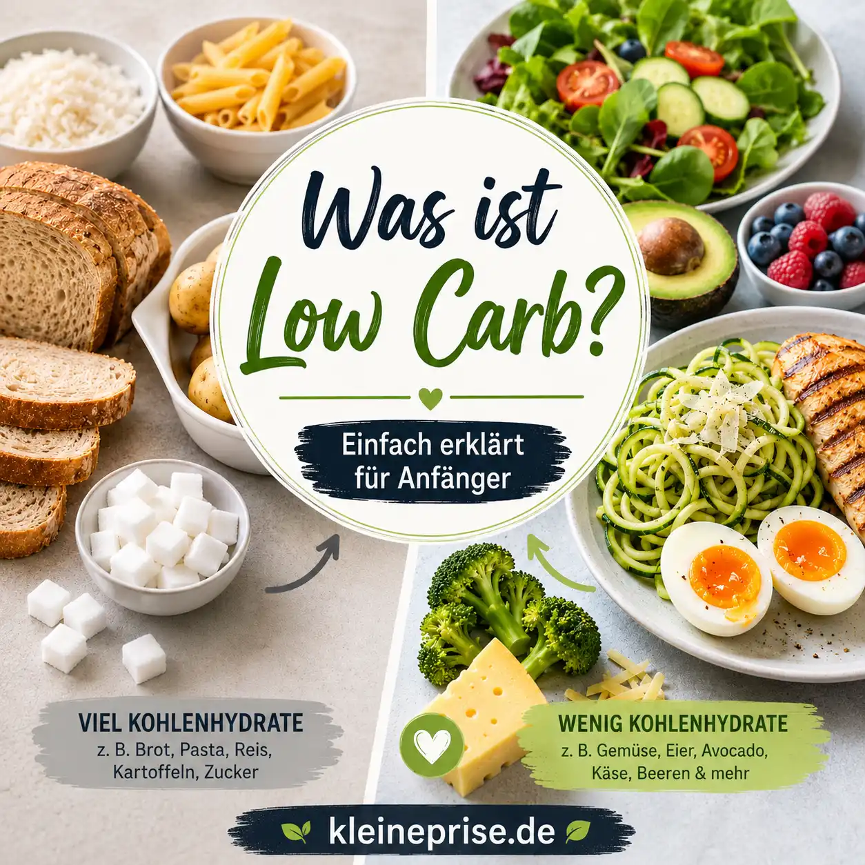 Was ist Low Carb? Einfach erklärt für Anfänger Was ist Low Carb? Einfach erklärt für Anfänger | Kleine Prise