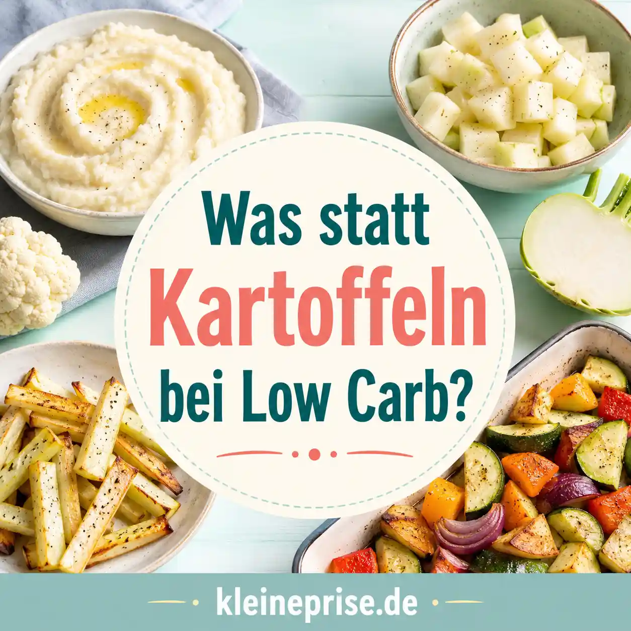Was statt Kartoffeln bei Low Carb? Die besten Alternativen Was statt Kartoffeln bei Low Carb? Die besten Alternativen | Kleine Prise