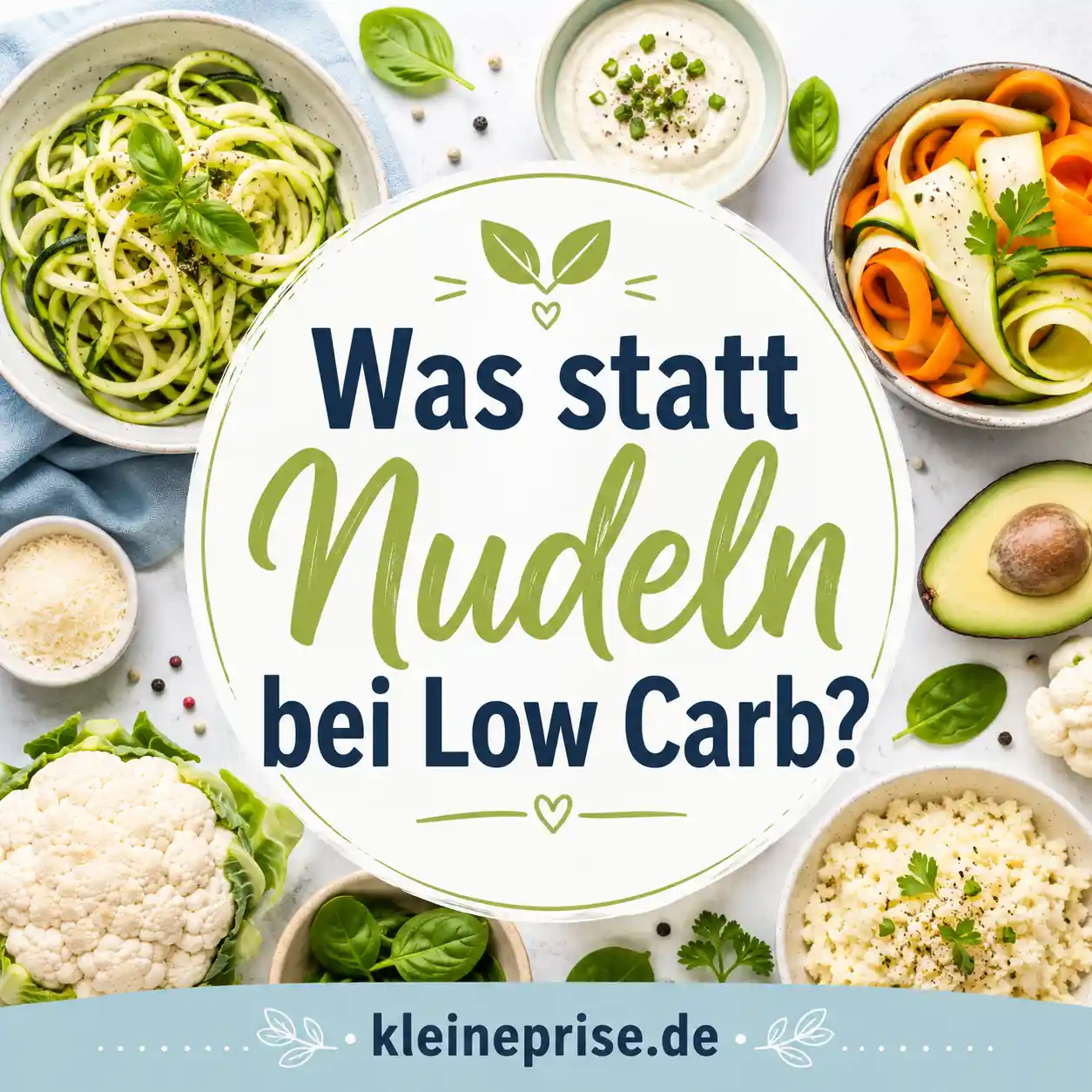 Was statt Nudeln bei Low Carb? Die besten Alternativen Was statt Nudeln bei Low Carb? Die besten Alternativen | Kleine Prise