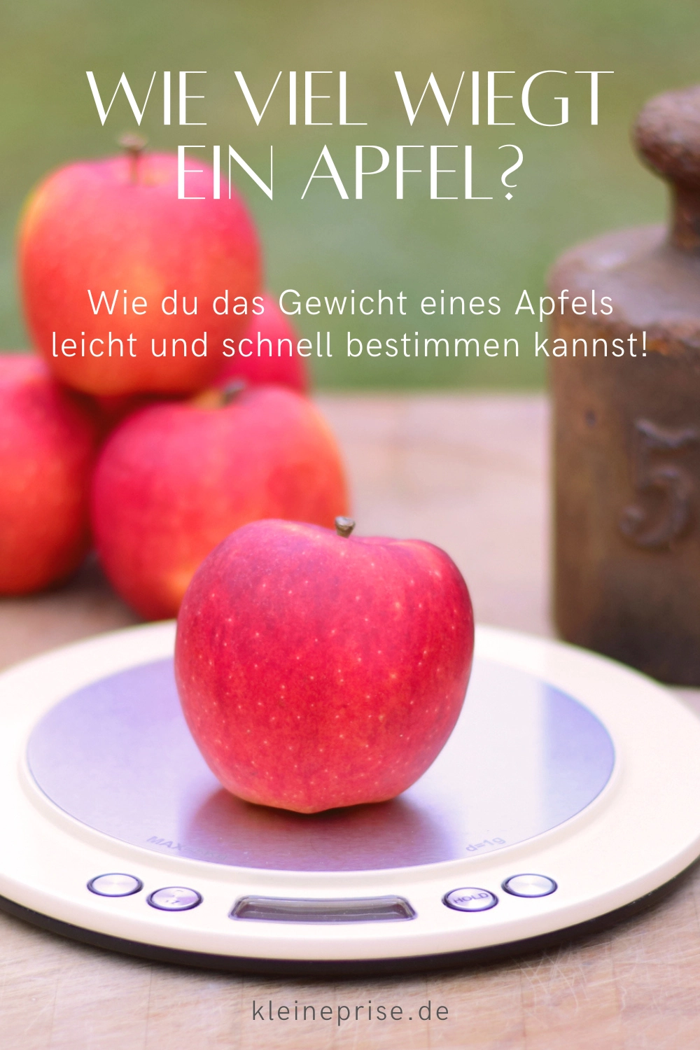 Pin es bei Pinterest: Wie viel wiegt ein Apfel?