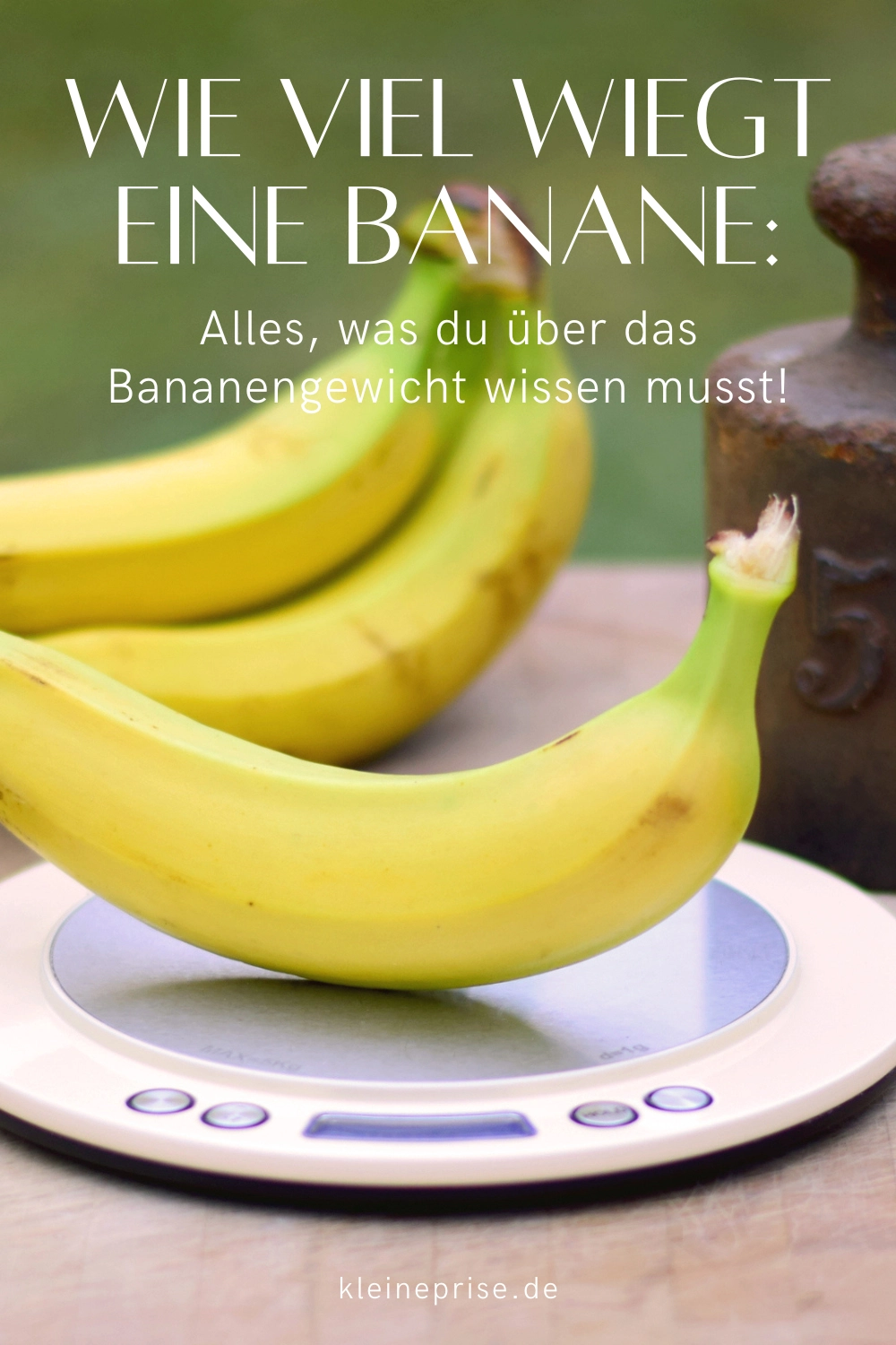 Pin es bei Pinterest: Wie viel wiegt eine Banane?