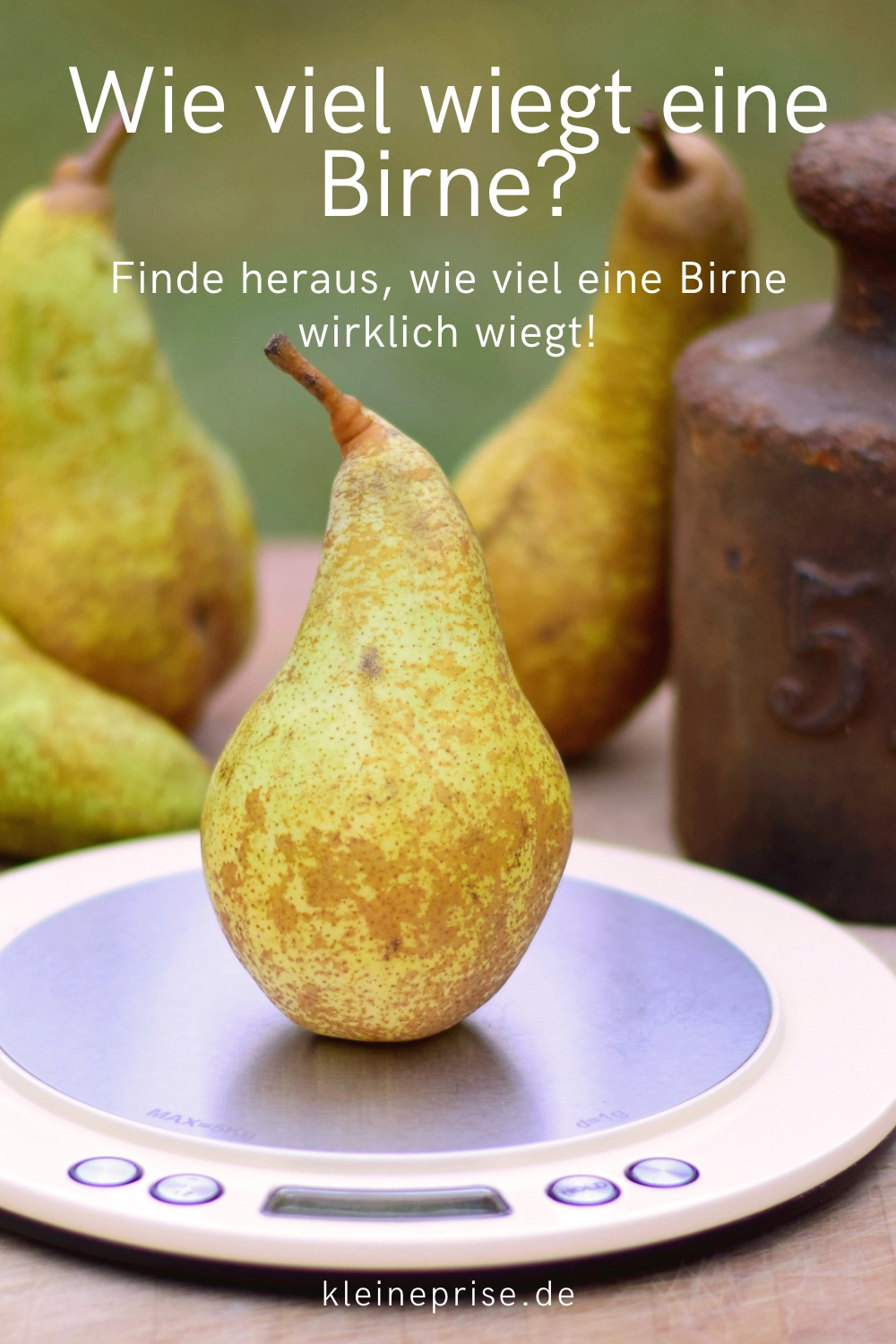 Pin es bei Pinterest: Wie viel wiegt eine Birne?